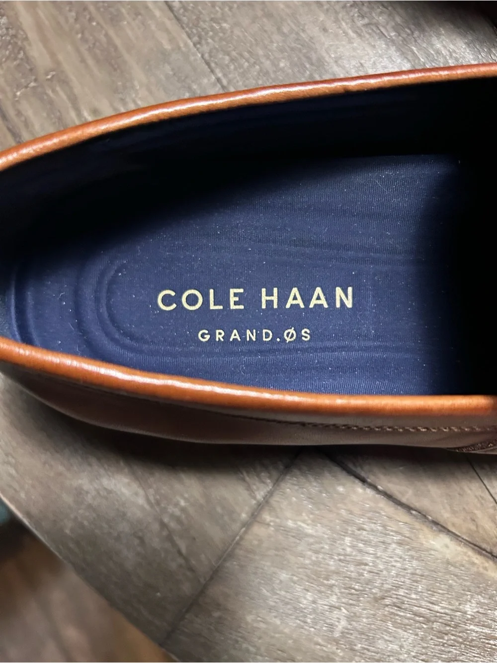 Cole Haan Men's Tan Leather Penny Loafers